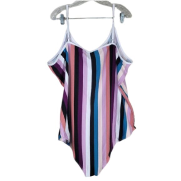 Torrid Foxy Scoop Neck Striped Cami Body Suit NWT - Picture 5 of 9